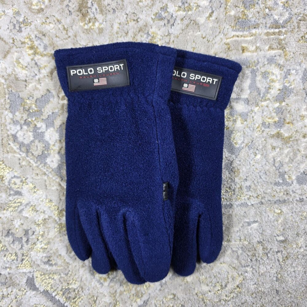 RALPH LAUREN POLO SPORT FLAG FLEECE GLOVES S/M